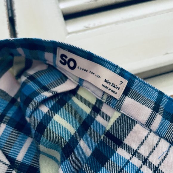So Good for Life mini Skirt Plaid  size 7 - Picture 5 of 10